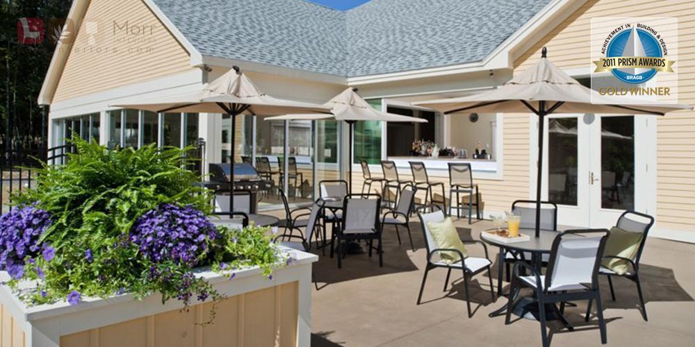 Seaglass Village - Community Building - Wells, ME Outside Tables